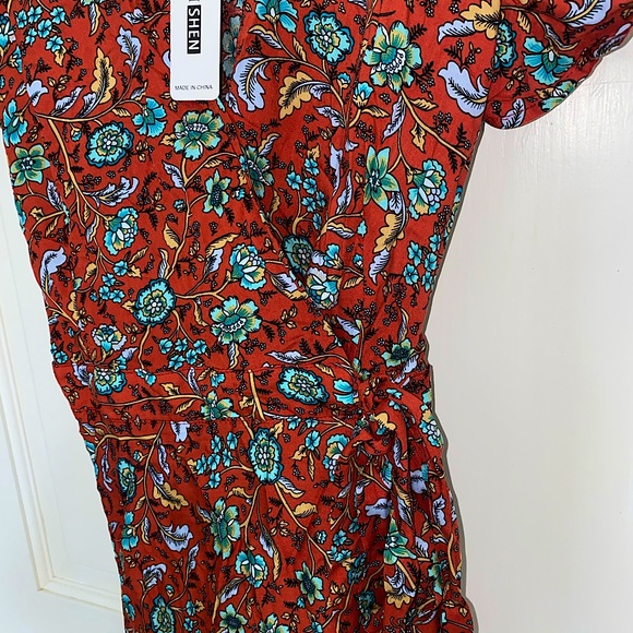 Floral maxi wrap dress - Picture 4 of 5